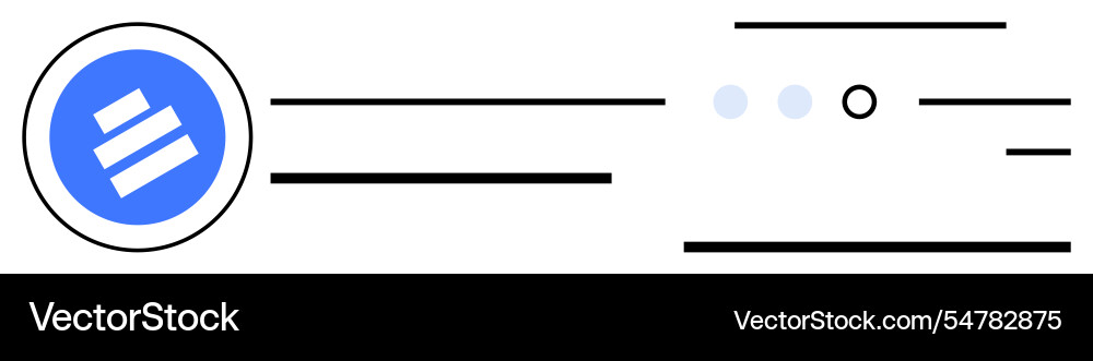 Minimalistic user interface design with blue vector image