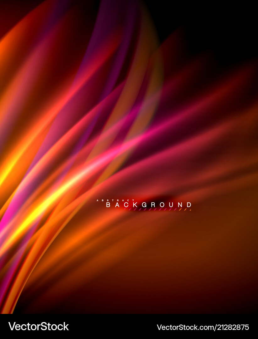 Neon glowing wave magic energy and light motion Neon glowing wave magic energy and light motion vector image