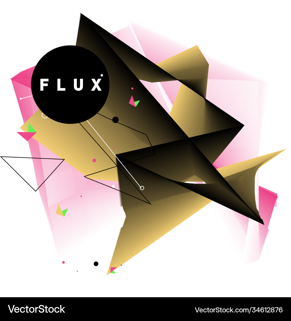3d colorful wave background dynamic flux effect 3d colorful wave background dynamic flux effect vector image