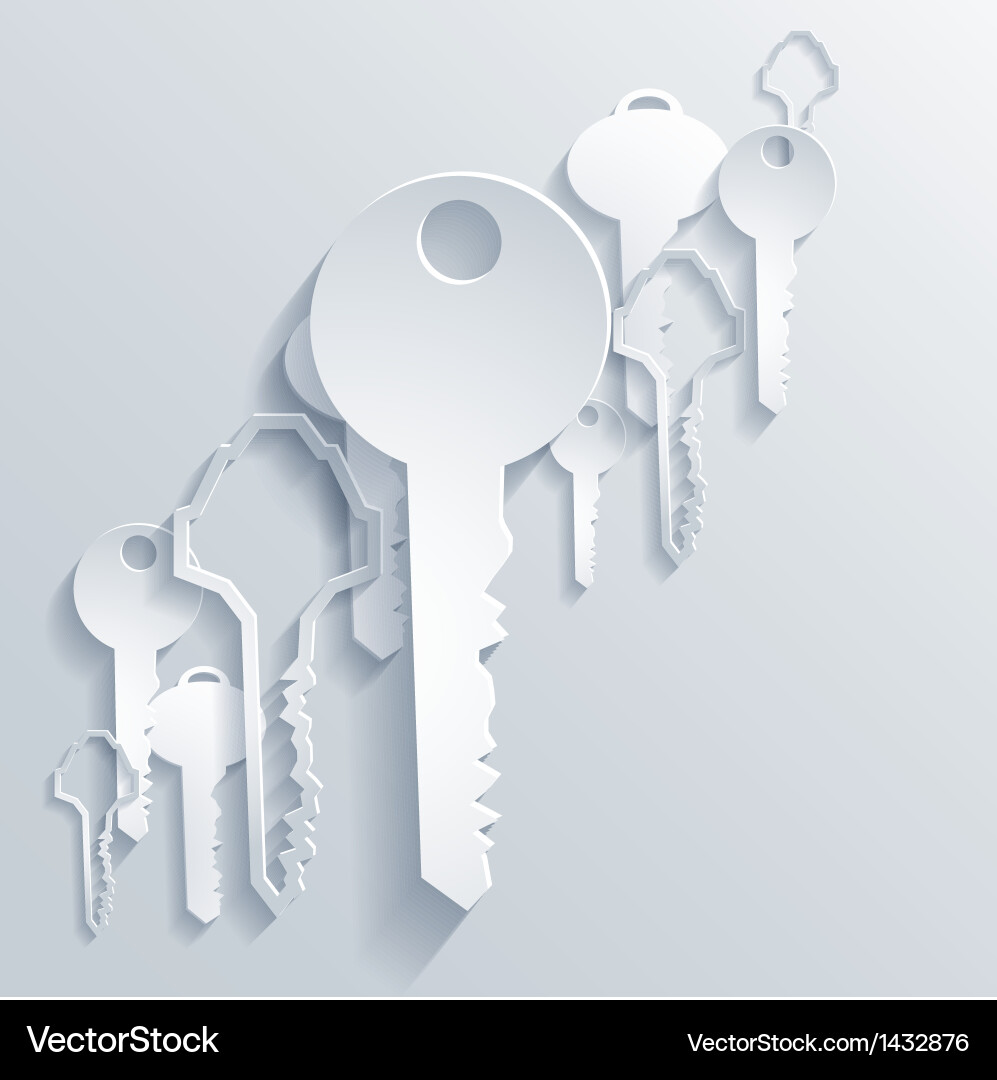Abstract 3d paper graphics Vector Image