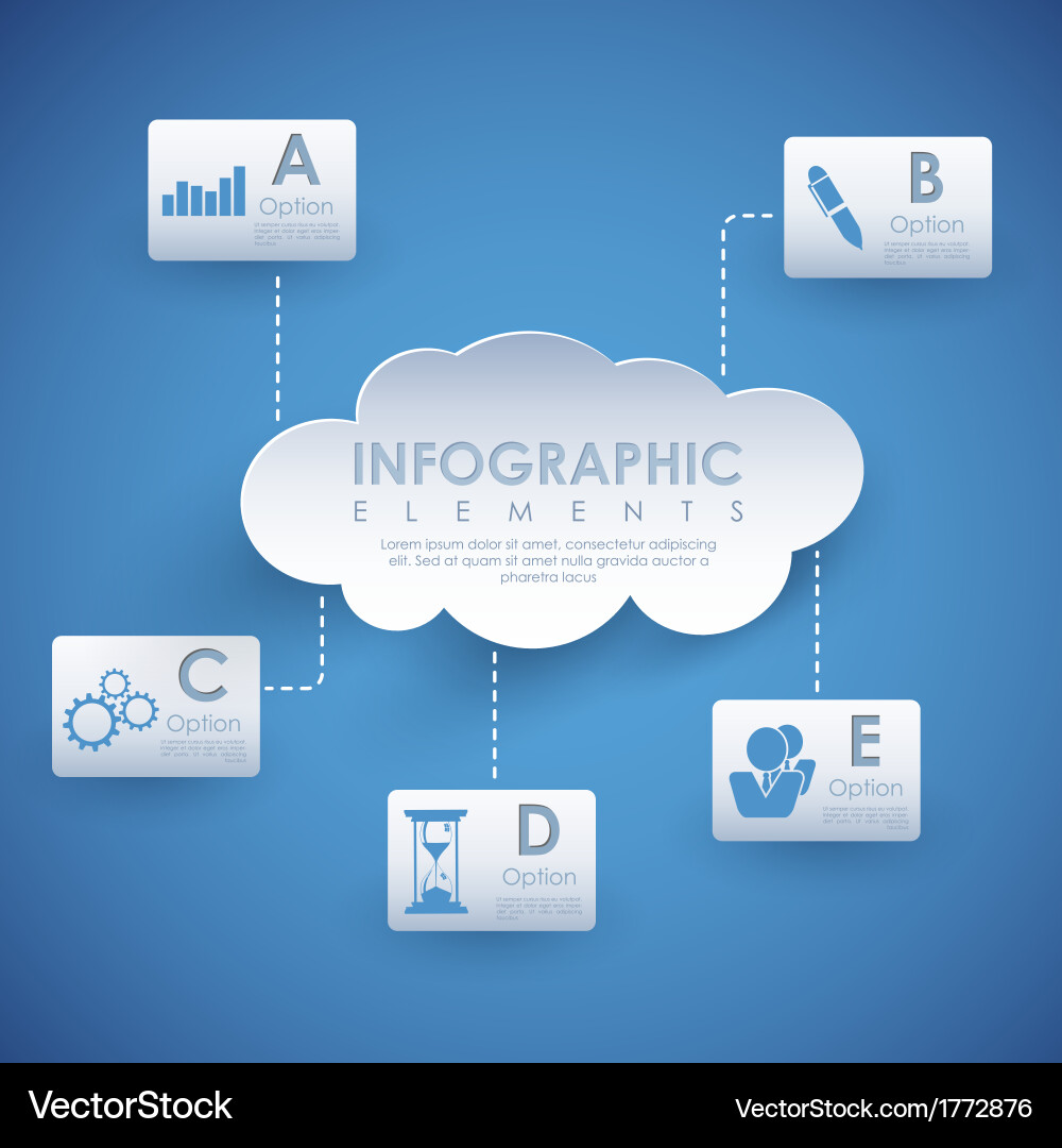 Cloud Computing Concepts vector image