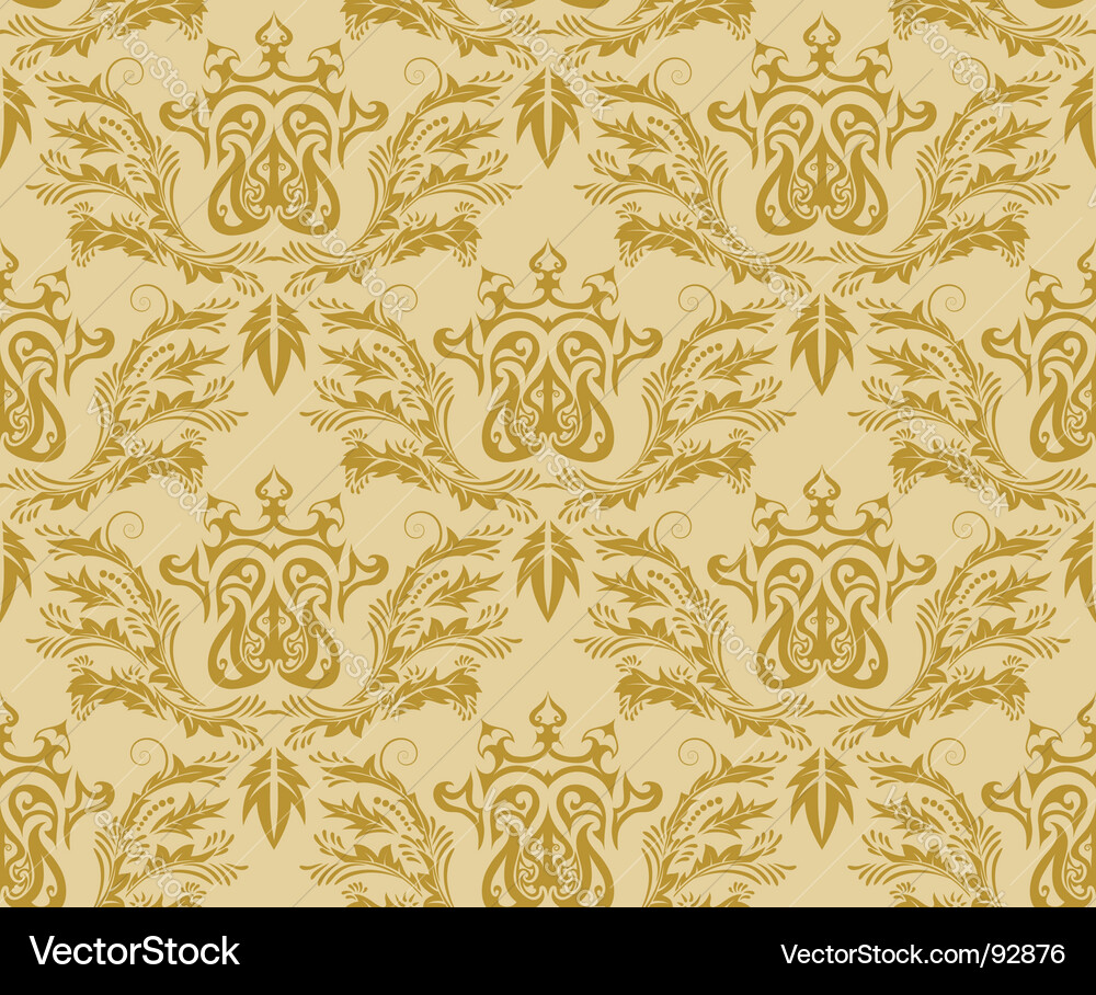 Damask pattern vector image