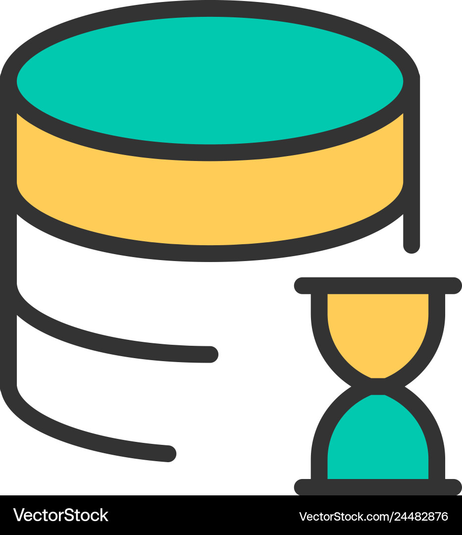 Database Interaction Icon vector image