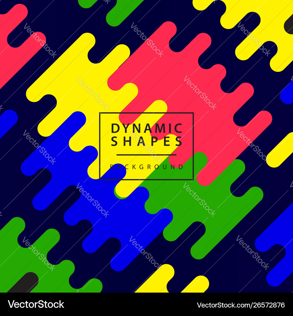 Dynamic Abstract Shapes Background vector image