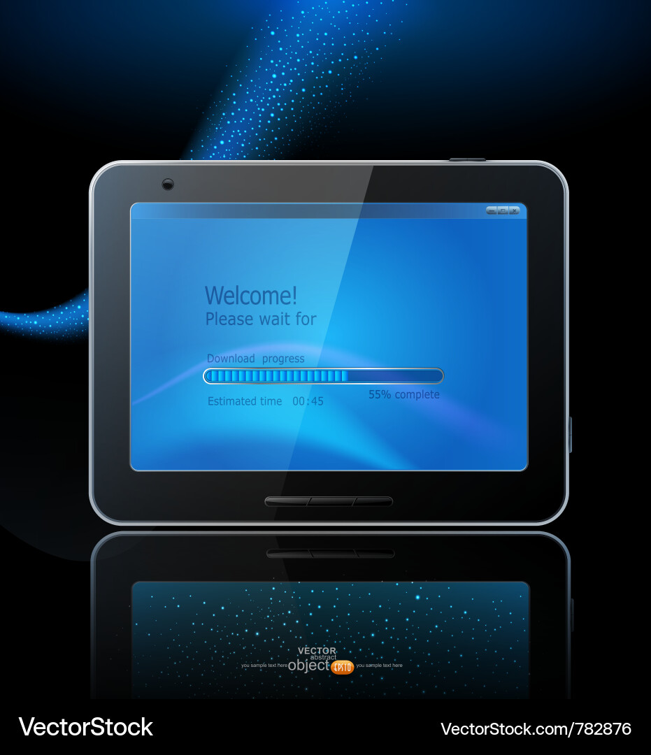 Modern Tablet Display Vector Image