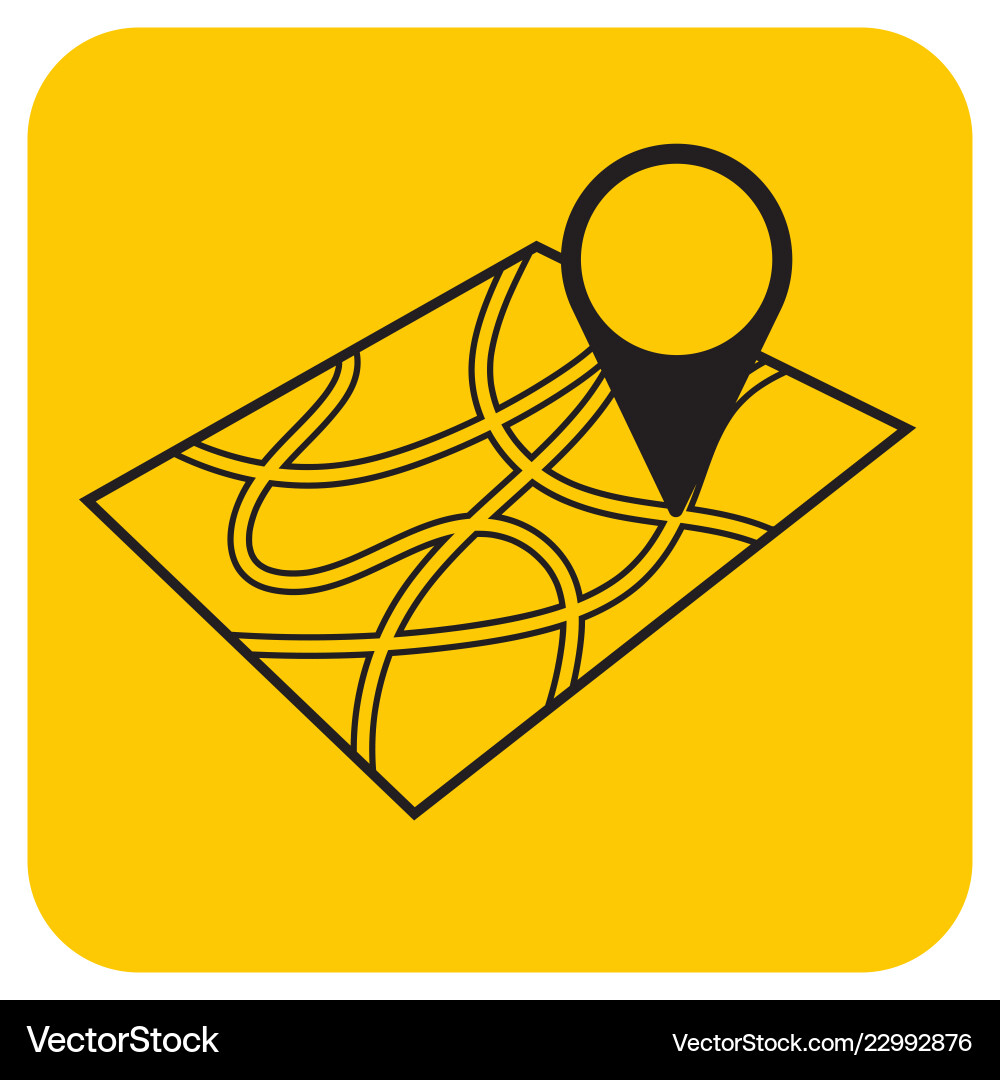Pointer on map icon Pointer on map icon Vector Image