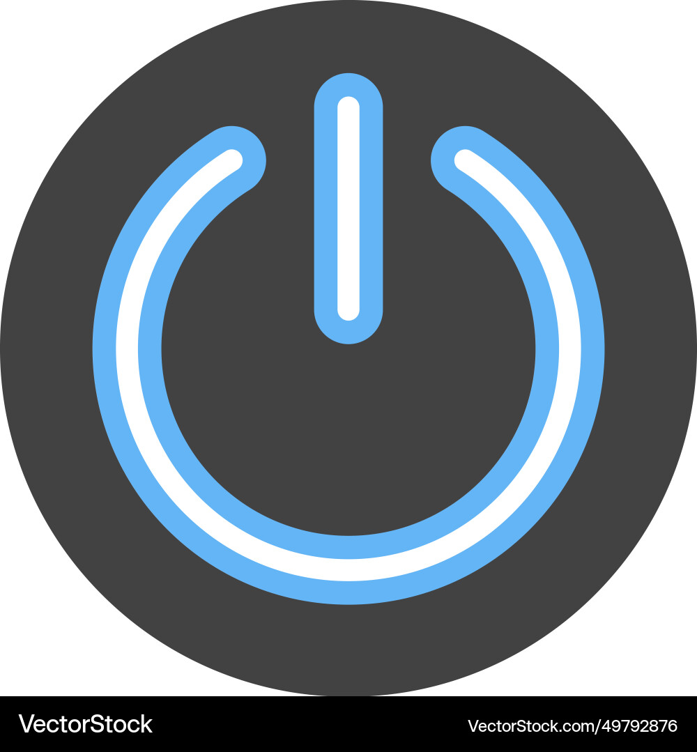 Power button icon image Vector Image