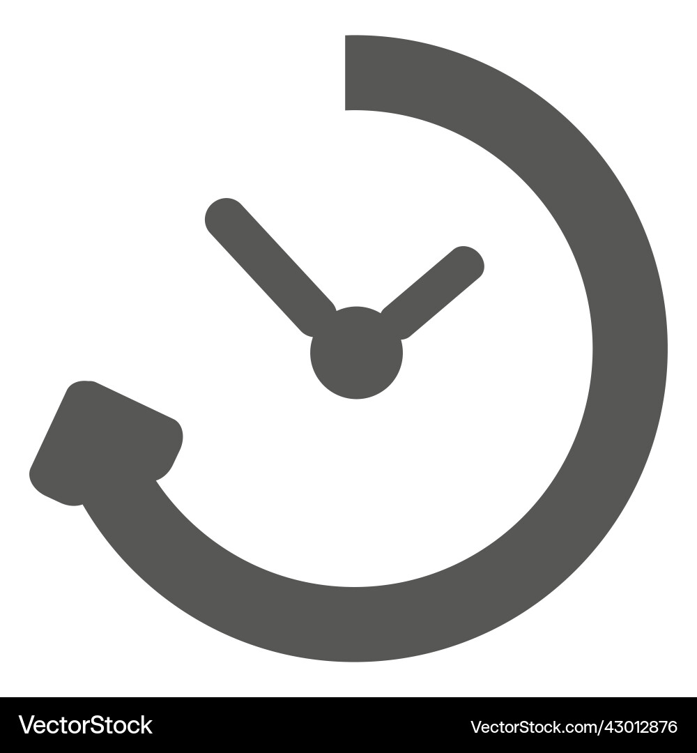 Reloading timer clock icon Reloading timer clock icon vector image