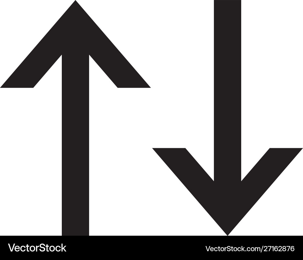 Symbol bidirectional arrows data transfer Symbol bidirectional arrows data transfer vector image
