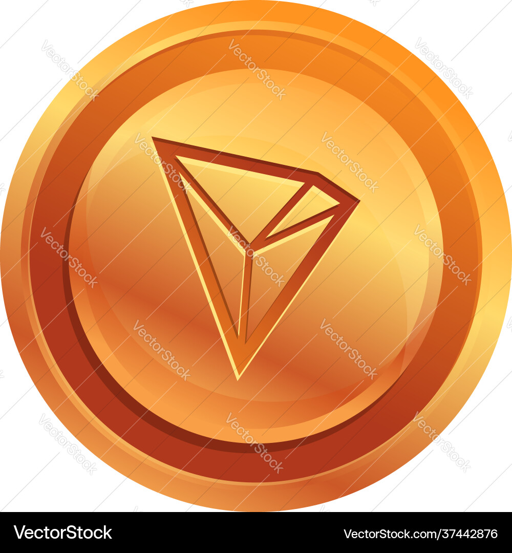 Tron Cryptocurrency Icon – Royalty-Free Vector | VectorStock