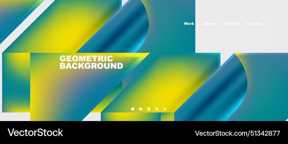 Abstract geometric shapes web design page Abstract geometric shapes web design page vector image