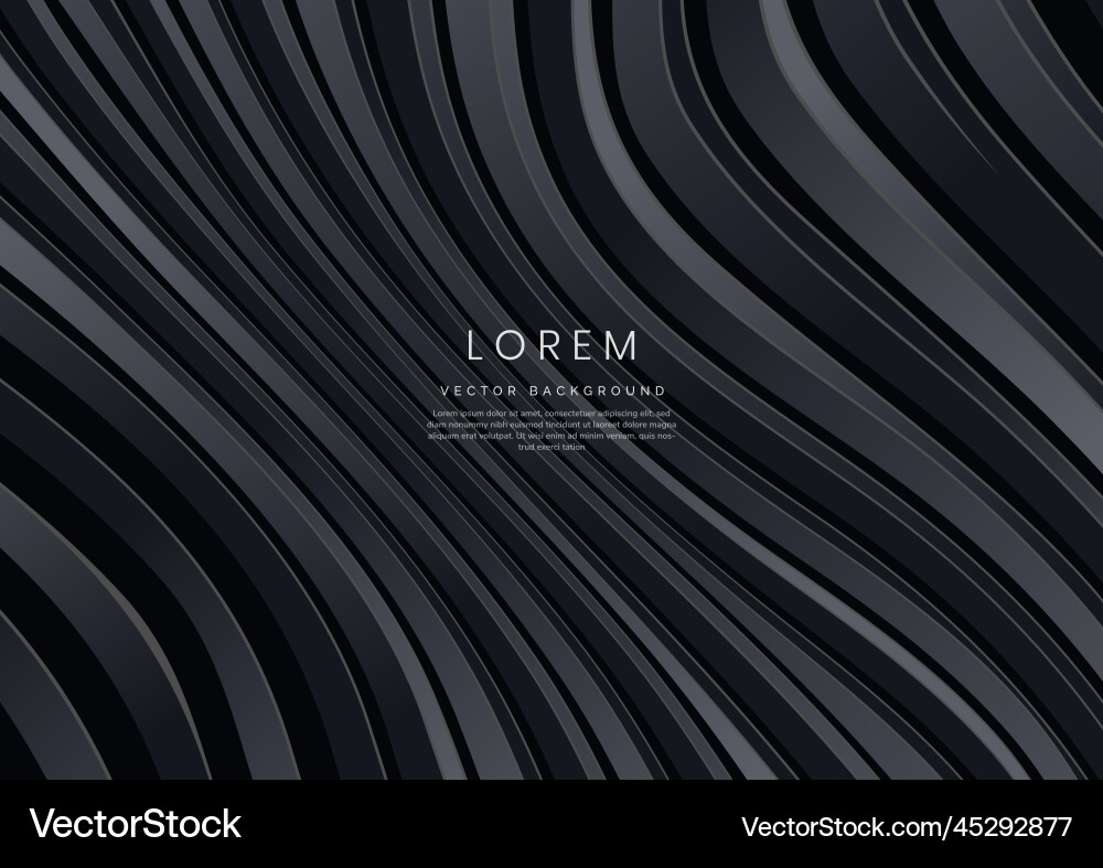 Abstract wave curved lines pattern on dark Abstract wave curved lines pattern on dark vector image