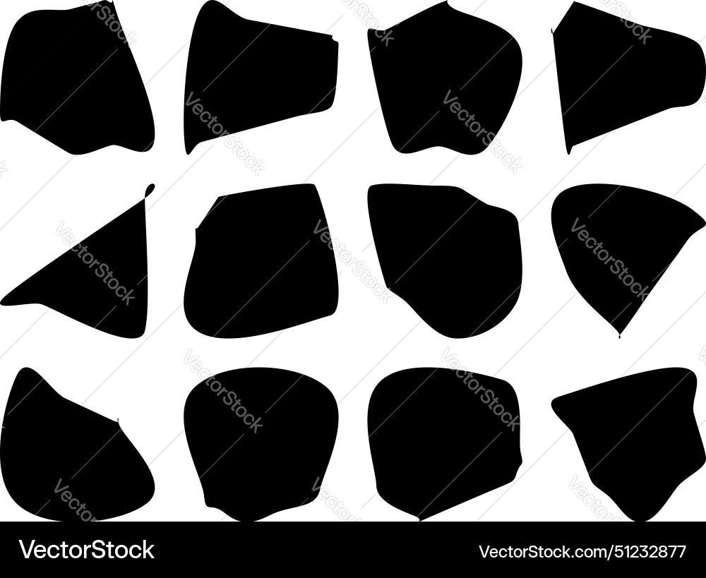 Abstrakte blobs flüssige formen symbol visuell Vektorbild