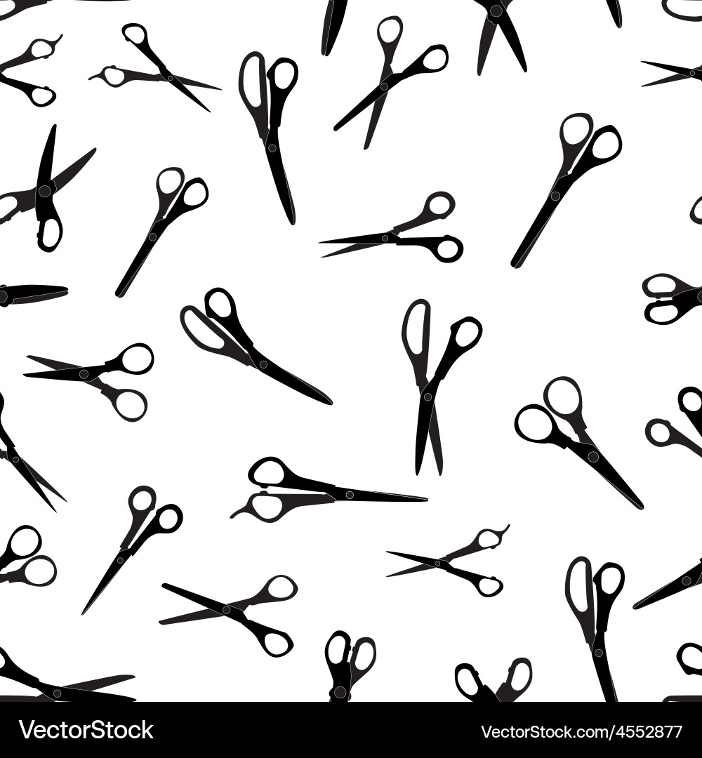 Cutting Scissors Pattern vector image