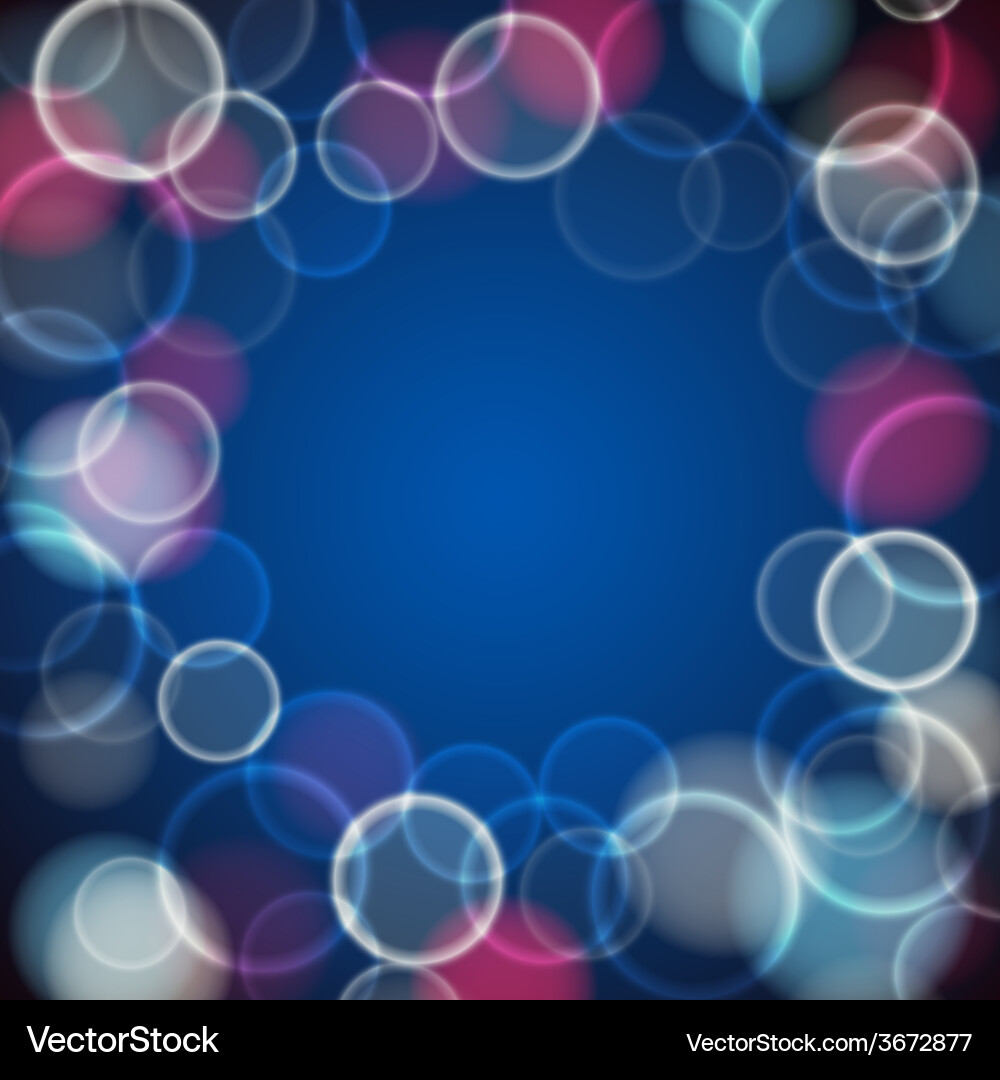 Design layout with bokeh vector image