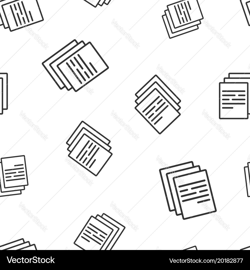 Document seamless pattern background business Vector Image