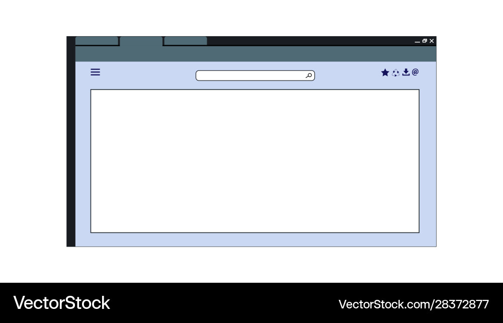E-Mail-Schnittstelle Vorlage mockup leer e-mail E-Mail-Schnittstelle Vorlage mockup leer e-mail vektorbild