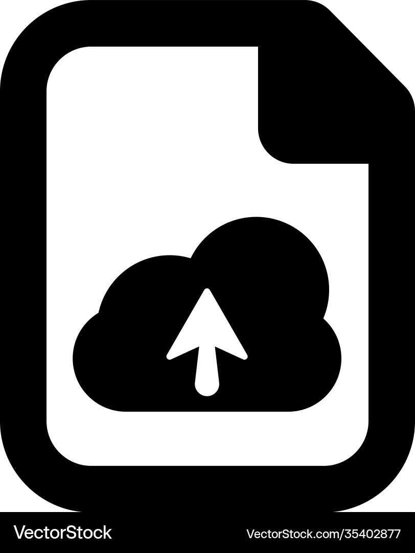File upload icon vector image