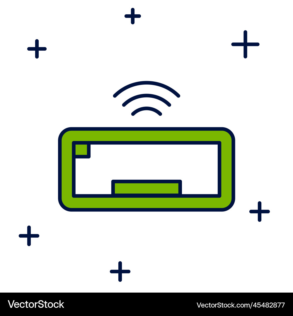 Filled outline computer keyboard icon isolated Filled outline computer keyboard icon isolated vector image