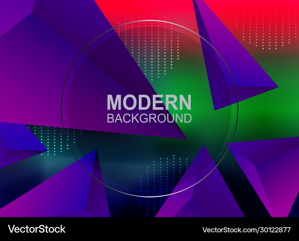 Geometric colorful background color gradient vector image