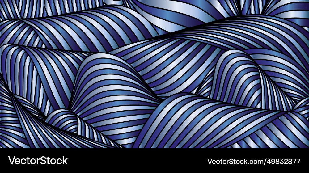 Gradient pattern of wavy lines colorful Vector Image