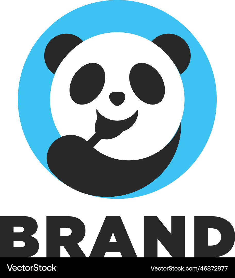 Hungry panda essen Hungry panda essen vektorbild