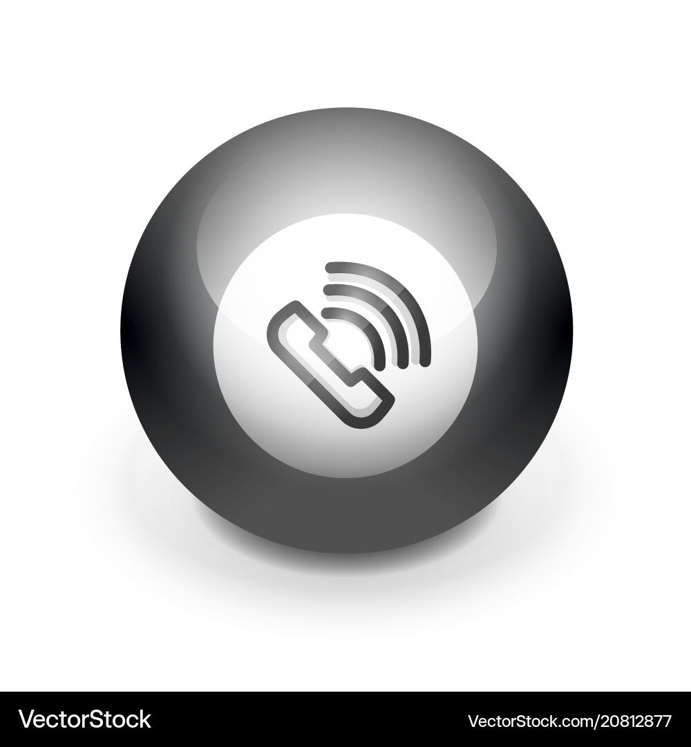 Phone button call support idea Phone button call support idea vector image