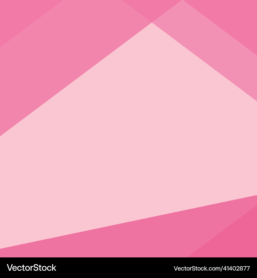 Pink layered color block square background Vector Image