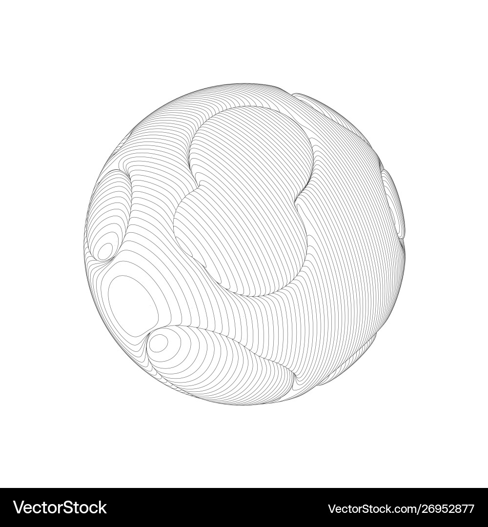 Wireframe Network Spheres vector image