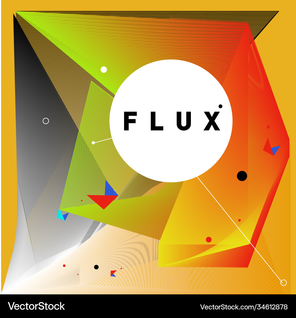 3d colorful wave background dynamic flux effect 3d colorful wave background dynamic flux effect vector image