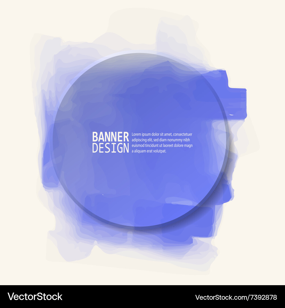Abstract artistic background with paint element Vector Image