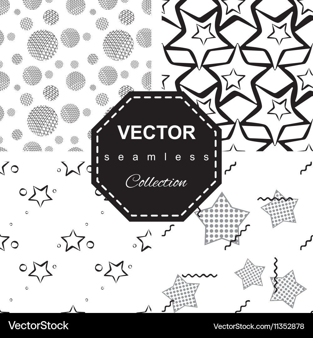 Abstract star pattern a seamless background Vector Image