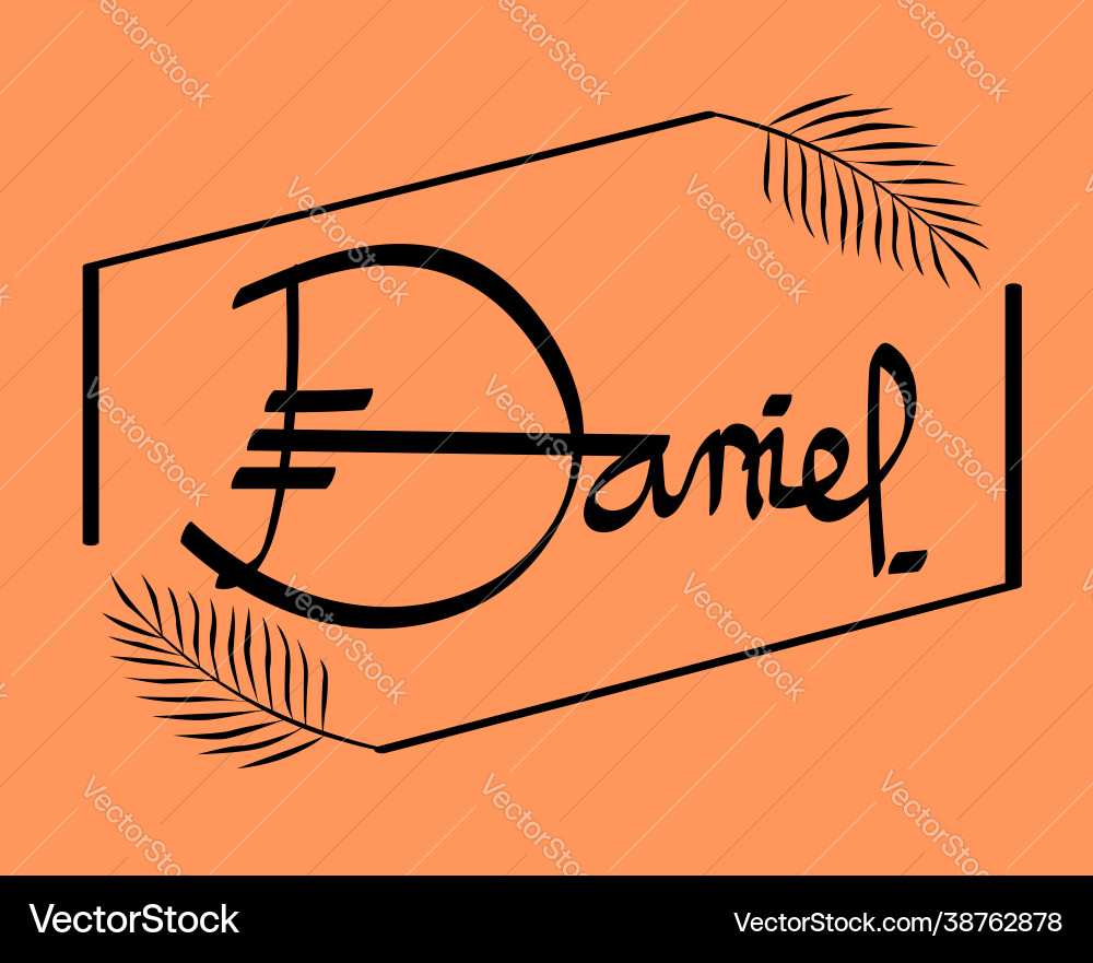 Art handwrite initial name Art handwrite initial name vector image