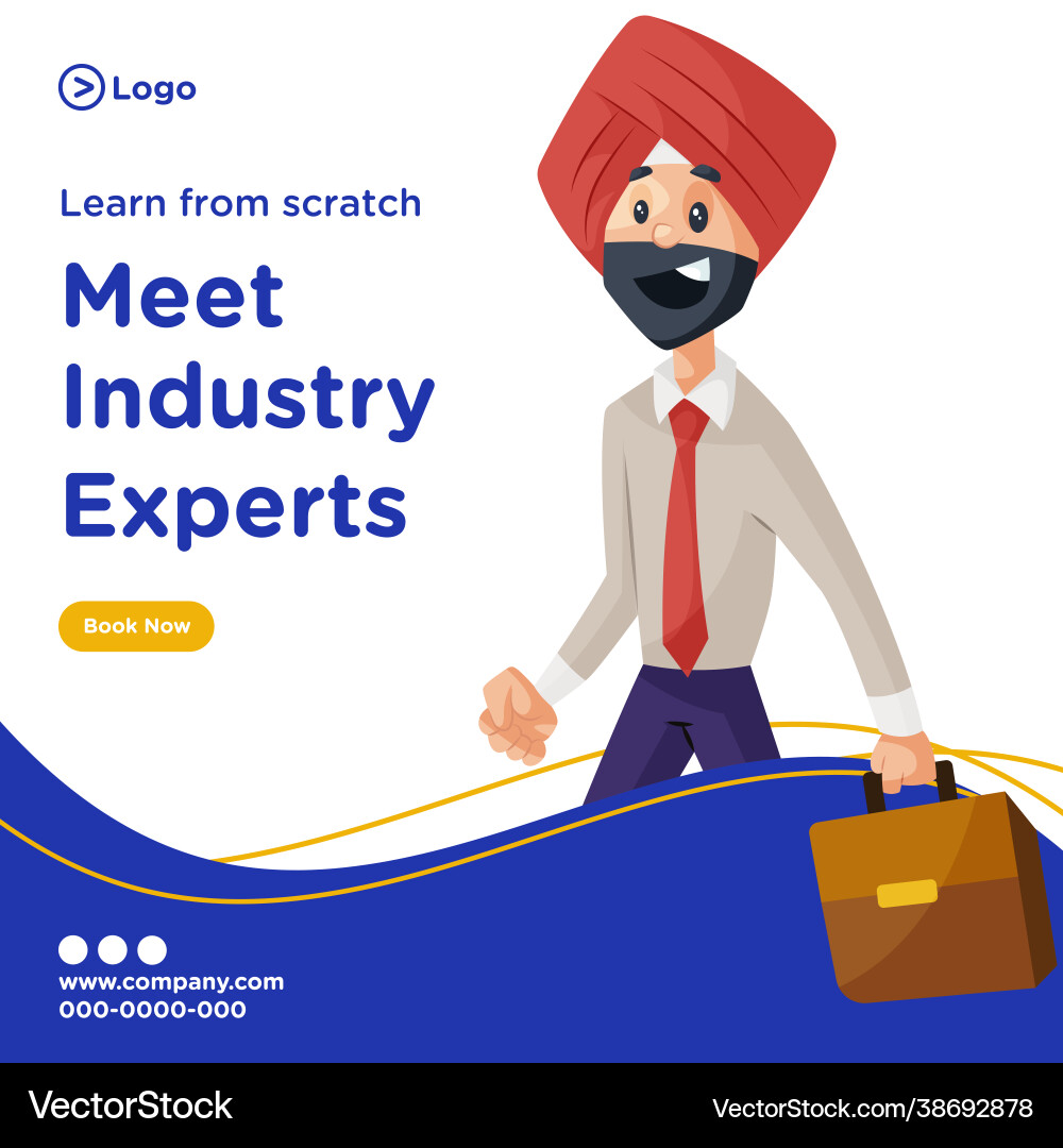 Banner design learn from scratch Banner design learn from scratch Vector Image
