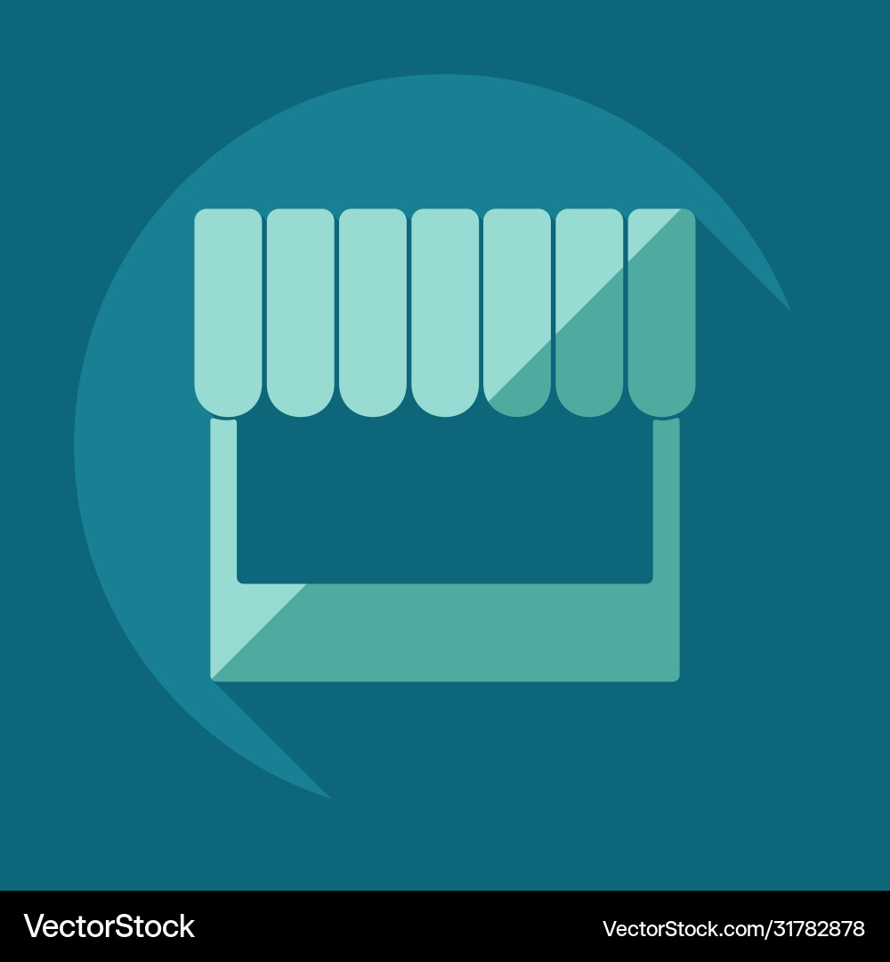 Flat concept set modern design with shadow vector image