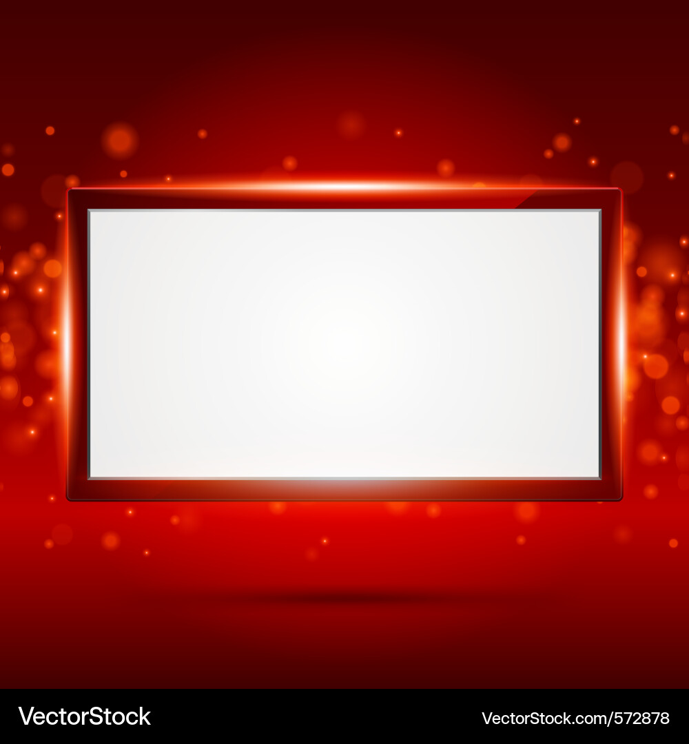 Red Empty Frame Vector Image