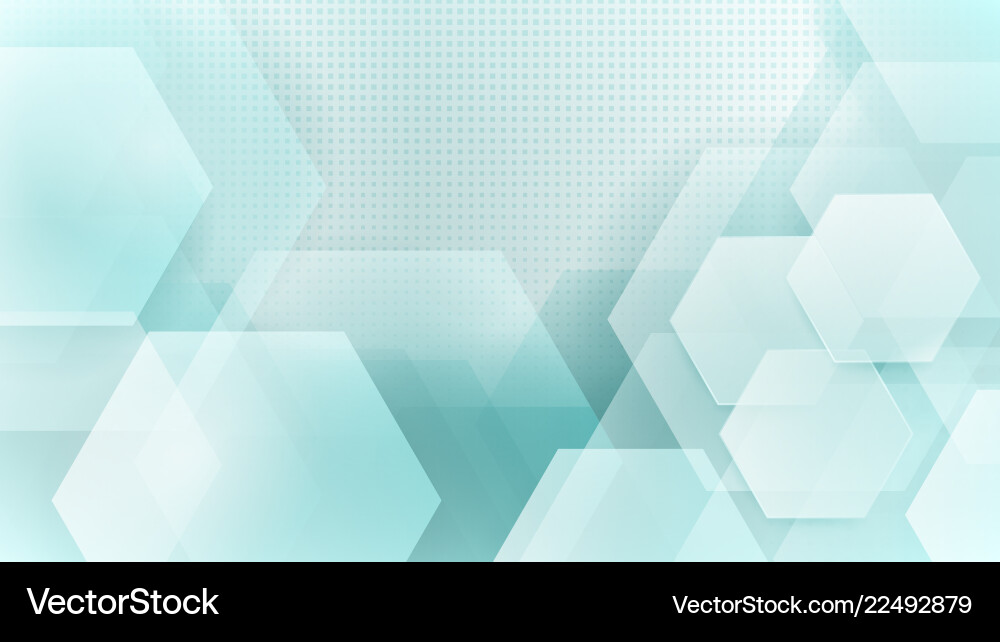 Abstract background of hexagons Vector Image