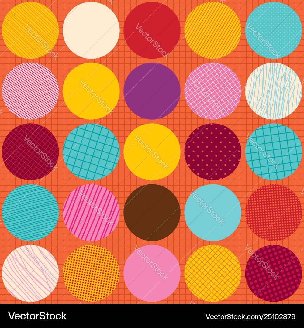 Circles pattern background design elements vector image