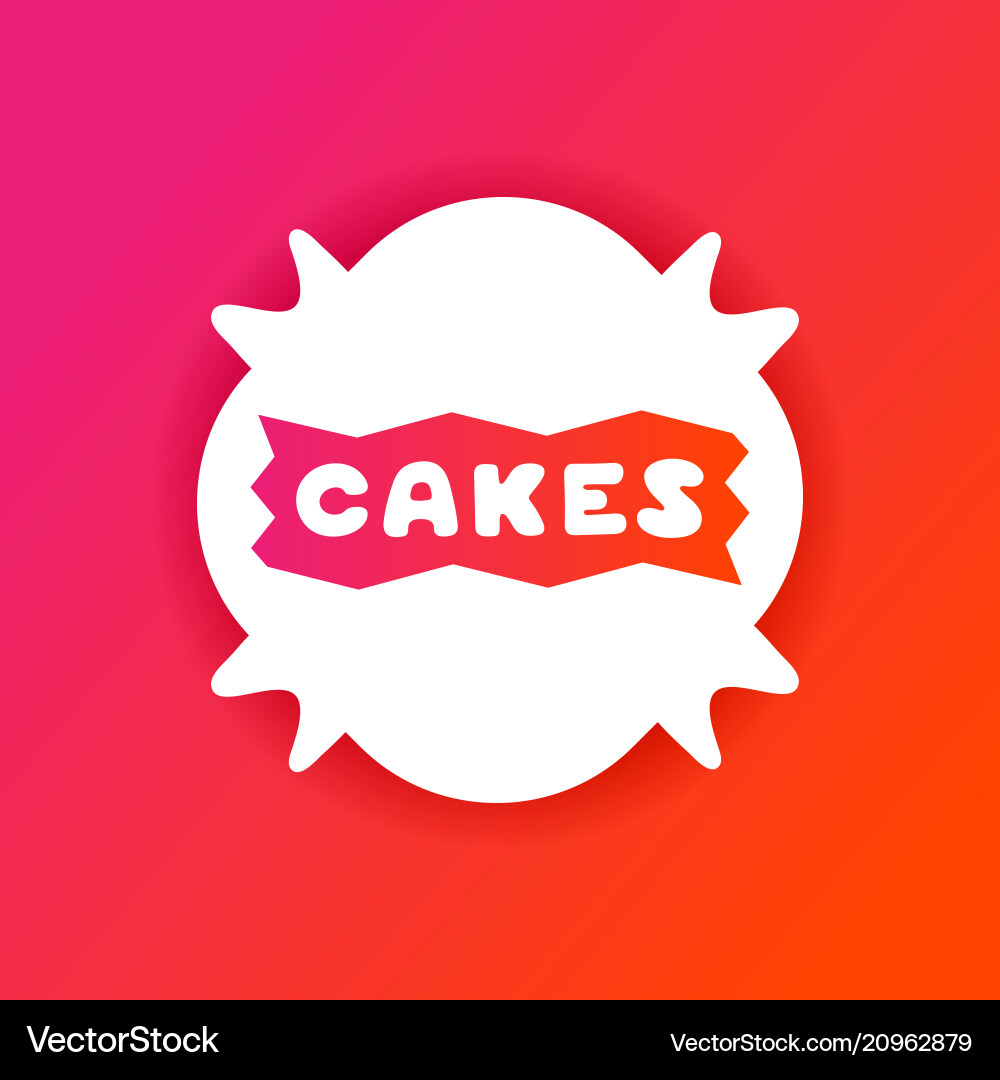 Colorful gradient flyer for cafe with cakes quote Colorful gradient flyer for cafe with cakes quote vector image