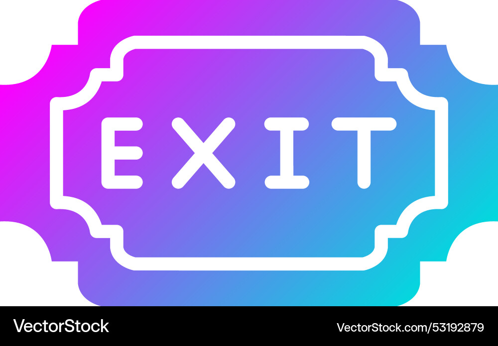 Exit icon design Vector Image