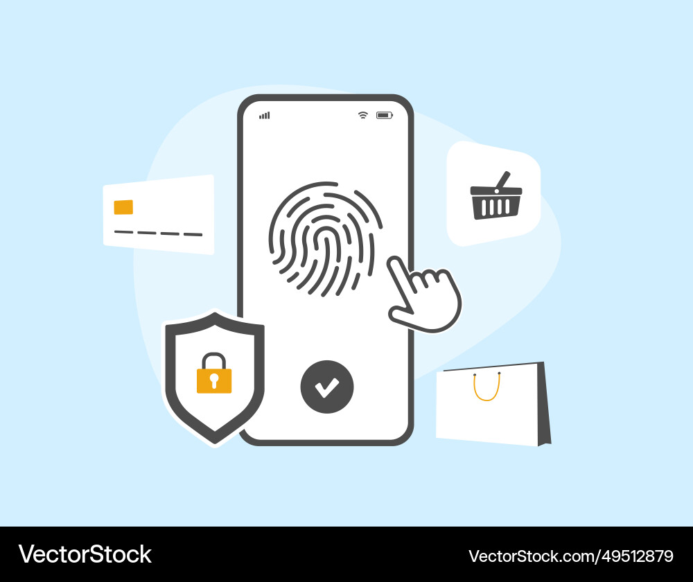 M-commerce contactless transactions with mobile M-commerce contactless transactions with mobile vector image