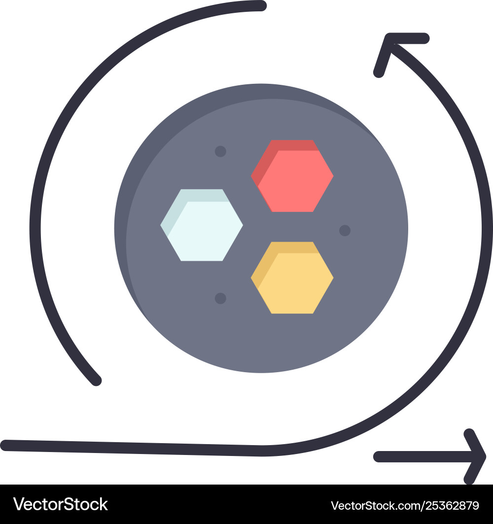 Modeling api science flat color icon Modeling api science flat color icon Vector Image