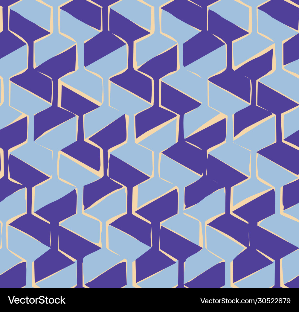 Seamless pattern with hexagonal woven shapes Seamless pattern with hexagonal woven shapes vector image