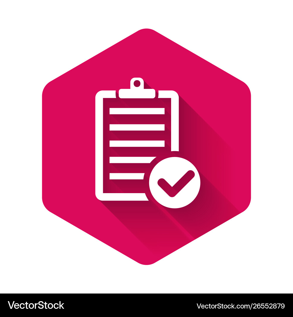 White verification delivery list clipboard Vector Image