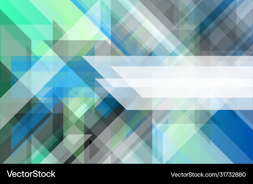 Abstract geometric banner with triangular pattern Vector Image