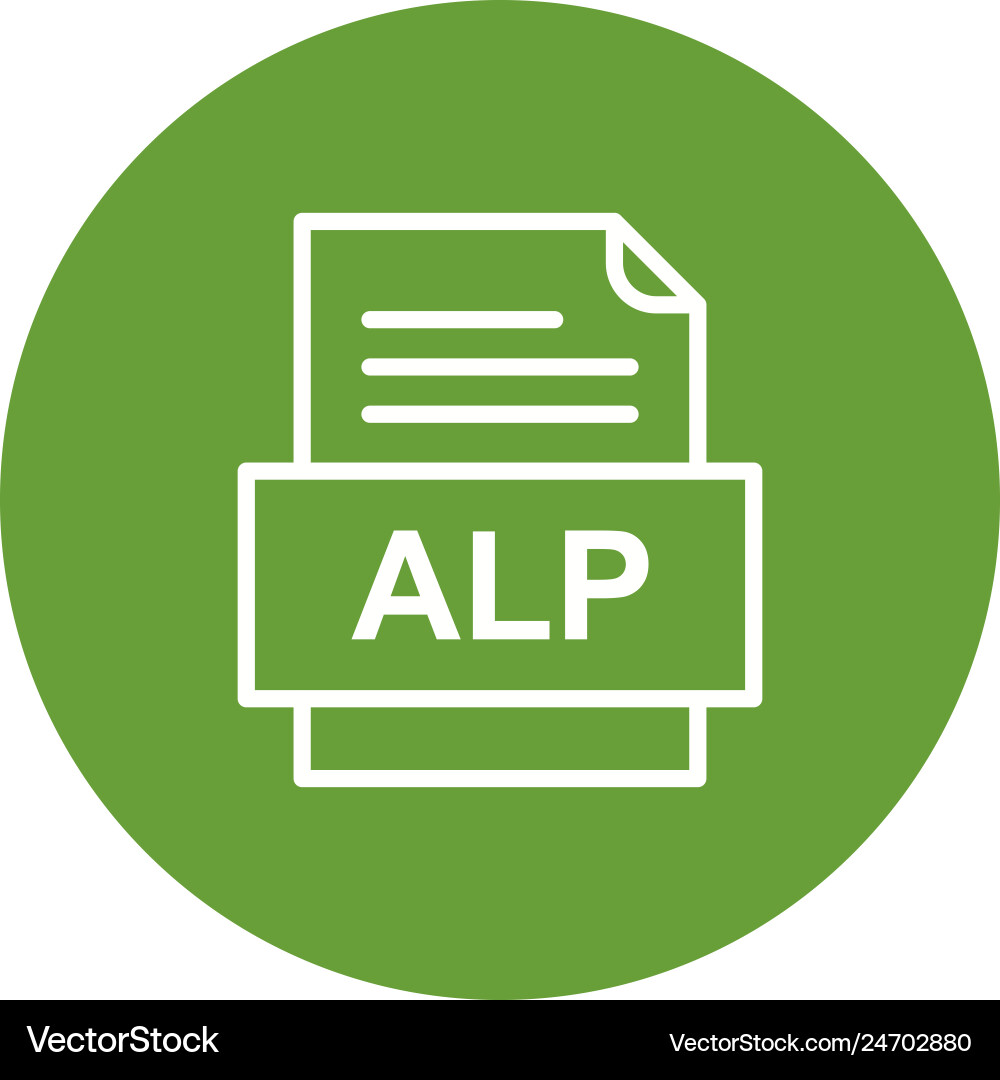 Alp file document icon Vector Image