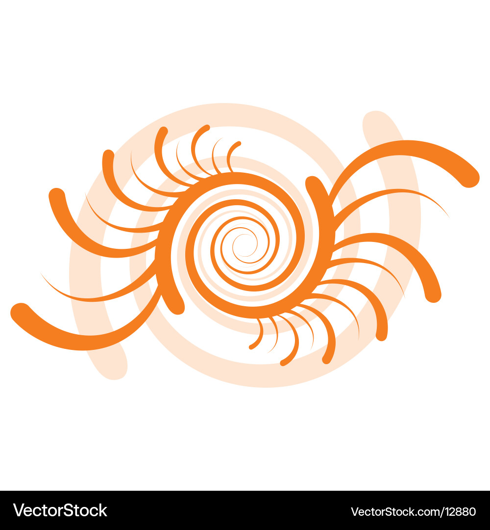 Floral Swirl Pattern Vector Image
