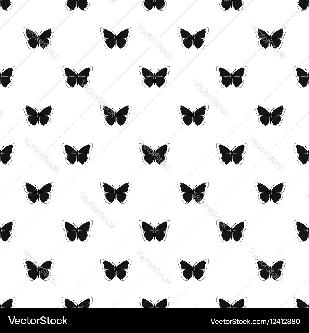 Insect butterfly pattern simple style Vector Image