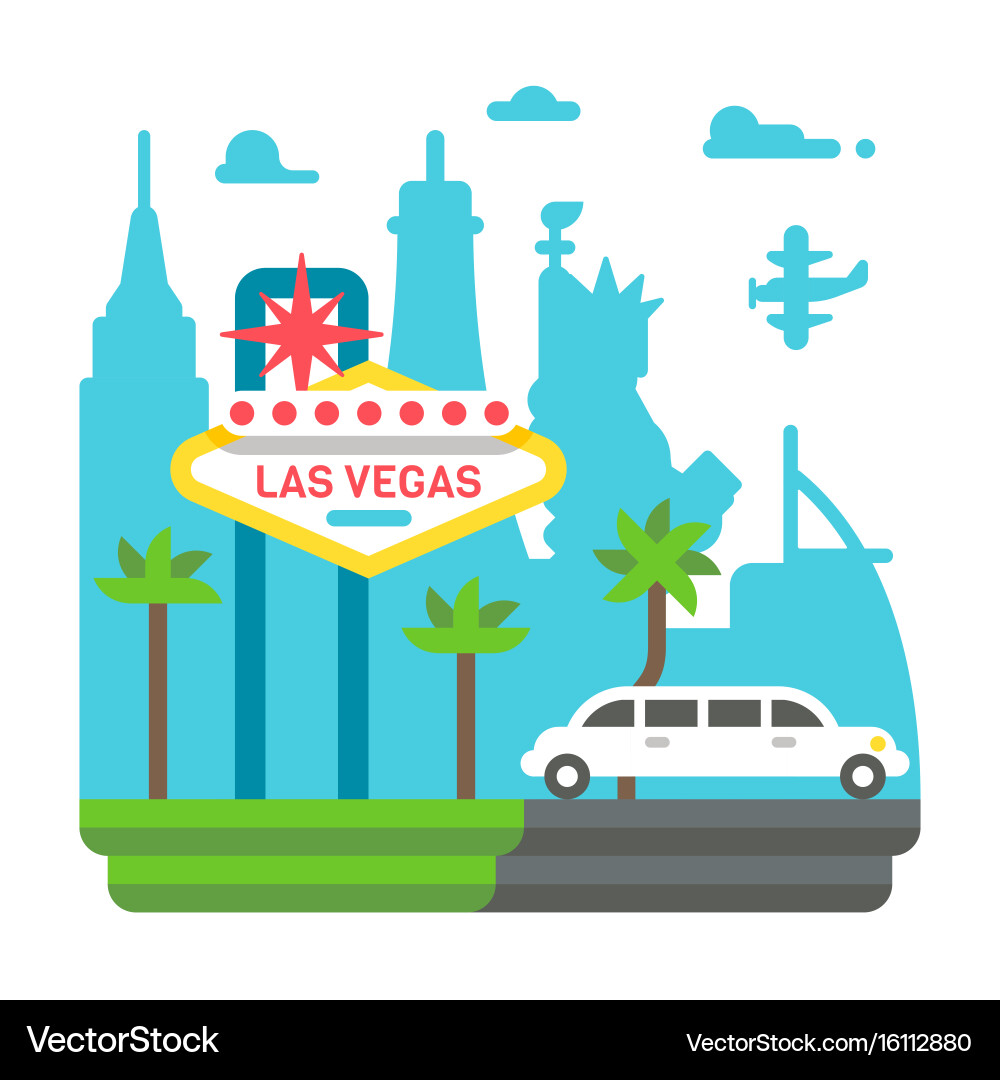 Las Vegas Skyline vector image