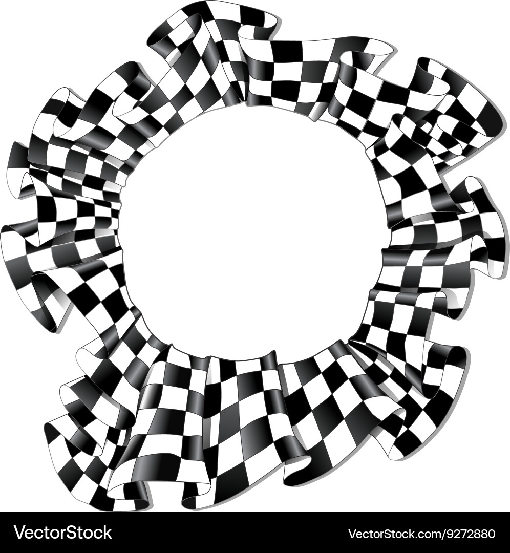 Racing Checkered Flag Ribbon – Royalty-Free Vector | VectorStock, image size:996x1080